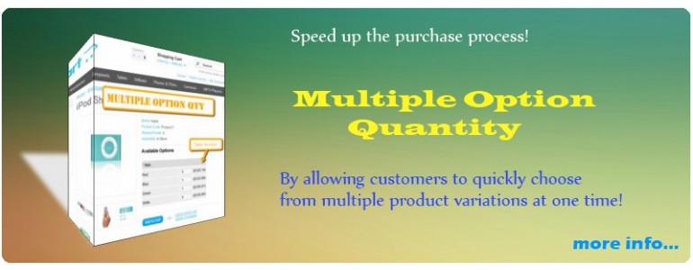 Multiple Option Qty