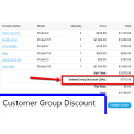 Customer Group Discount (OpenCart Addon)