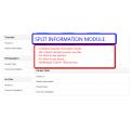 Split Information (OpenCart 1.5.x only) Split Information (OpenCart 1.5.x only)